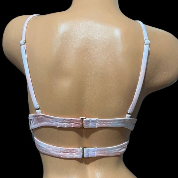 Victoria’s Secret Swim V- Hardware Sexy Padded Bralette Bikini Top Warm tie dye - Picture 6 of 7